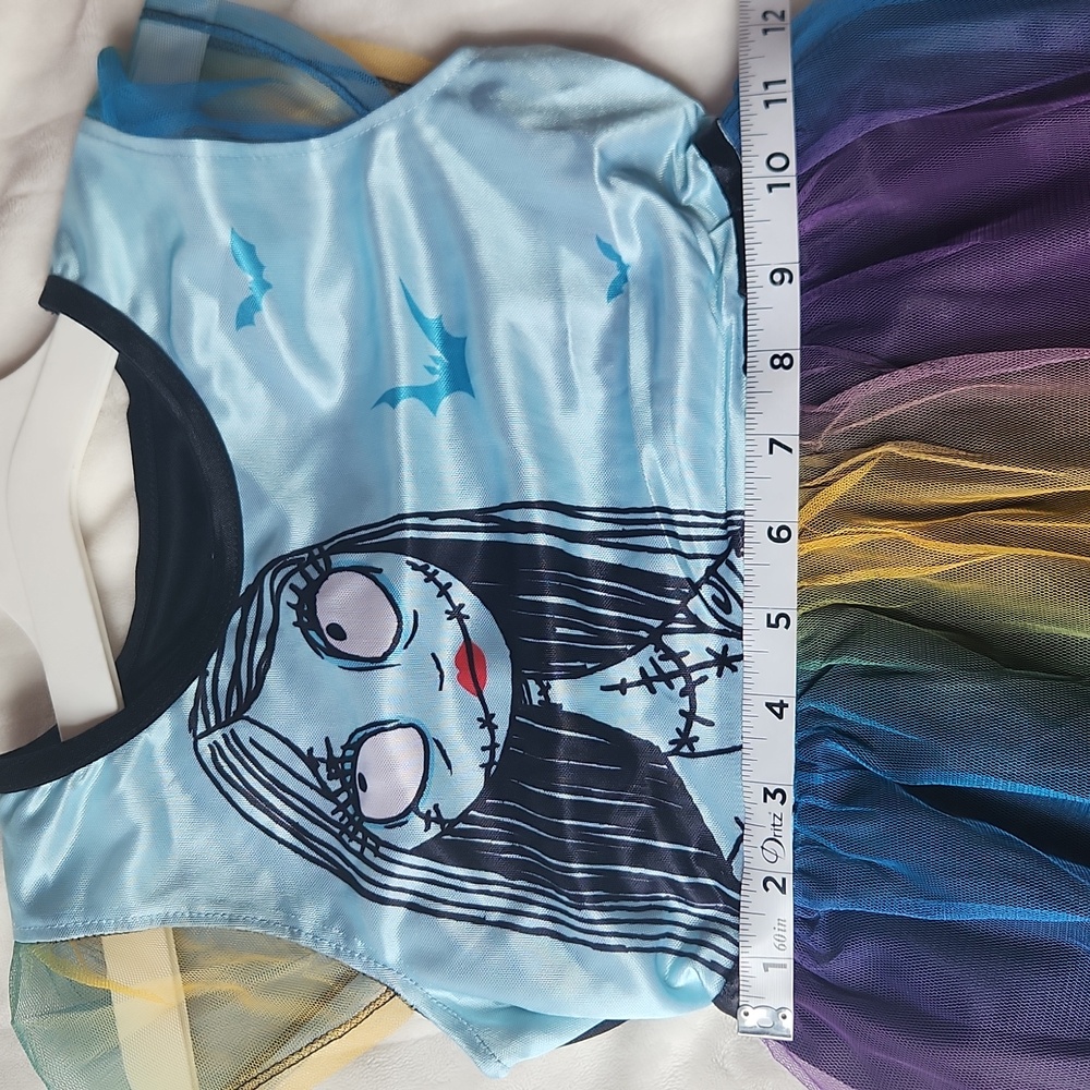 Disney, Nightmare Before Christmas Sally, Youth Halloween Colorful Nightgown - Picture 8 of 8